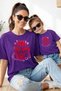 Mother Daughter 100% Cotton T-Shirt Mama Mini Mother Daughter Single Price