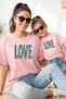 Mother Daughter 100% Cotton T-Shirt Mama Mini Mother Daughter Single Price