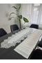 Linen Textured Luxury French Lace American Set/12 People-13 Pieces - 6