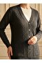 Patterned Knitwear Mother's Cardigan / Black - 2