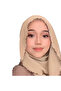 Premium Pearl-Beaded Medina Silk Chiffon Hijab Headscarf, 175 x 70 cm - 3