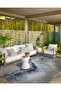 Beach Themed Patterned Woven Base Carpet and Washable Carpet Miravip10048 - 3
