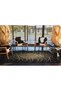 Brown Themed Braid Striped Patterned Woven Base Washable Carpet Miravip9174 - 3