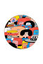 Line Characters Themed Patterned Woven Base Carpet and Washable Carpet Miravip10233 - 4