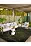 Striped Stone Patterned Woven Base Carpet and Washable Carpet Miravip10132 - 3