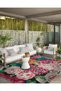 Mira 1100 Floret Peony Themed Colorful Woven Base Carpet - 3