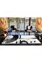 Disc Themed Arabic Script Striped Patterned Woven Base and Washable Carpet Miravip9535 - 3