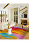 Colorful Rainbow Themed Modern Decorative Carpet and Washable Rug Miravip9604 - 3