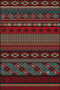 Brown Geometric Cross Check Patterned Woven Base and Decorative Washable Carpet Miravip8534