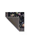 Black Botanical Pattern Woven Base Carpet and Washable Carpet Miravip10490 - 5