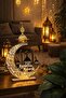 مبخرة ديكورية لرمضان بتصميم هلال، مقاس 20×20 سم، مصنوعة من بليكسي وديكوتا - 2