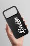 iPhone 17 Pro Max Compatible Handwritten Black Silicone Licensed Phone Case - 3