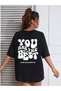 Women's Text Printed T-Shirt – Round Neck, Short Sleeve, Casual