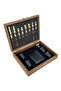 Luxury Wooden Chess Set with Flask – 7 Piece Gift Set - 2