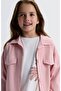 Li̇mi̇ Girl's Soft and Flexible Linen Jacket and Loose Pants 2-Piece Set - 5