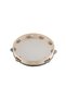 Tambourines Musical Instrument for Adults, 8 inch Wooden Hand Held Drum With Birch Metal Jingles - 5