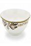 Porcelain Bowl 11 cm – White with Elegant Gold Flower Pattern, Tableware Bowl - 2