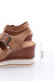 1012-24170 Women's Cross-Strapped Mega Thick Sole Sandals - 5