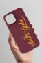 iPhone 13 Pro Max Compatible Solo Il Gala Burgundy Silicone Licensed Phone Case - 3