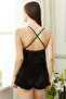 Velvet Glitter Detailed Jumpsuit 20323 - 2
