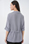Zippered Women's Shirt 0721 - Gray - 7