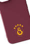 iPhone 14 Compatible 5 Star Yellow Arma Claret Red Silicone Licensed Phone Case - 2