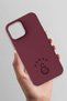iPhone 13 Pro Max Compatible 5 Star Burgundy Silicone Licensed Phone Case - 3