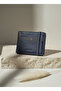 755 100% Genuine Leather Men's Wallet Card Holder Navy Blue-Claret Red