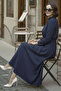 Buttoned Hijab Dress N7204 Anthracite - 2