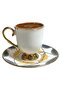 6-Person Blue Bird Detailed Luxury Turkish Coffee Cup - 90 ml - 3