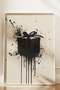 Wooden Framed Monochrome Series Gift Package Themed Painting, Living Room, Home, Office Wall Decoration