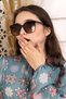 Nia Women's Brown Ultra Light Oval Uv400 Sunglasses - 4