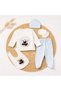 5 Piece Cotton Newborn Baby Boy Hospital Discharge Bodysuit Set Boxed Seasonal 0-3 Months - 8