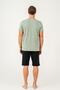 Men's T-Shirt and Shorts Set 100% Cotton – Comfortable Set for Home & Daily Use with Pocket Shorts - 6