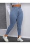 New Season Big Size Shape-Up Power Lycra High Waist Tight-Leg Skinny Women's Denim Pants - 2