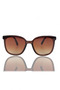 Nia Women's Brown Ultra Light Oval Uv400 Sunglasses - 2