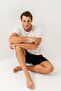 Men's T-Shirt and Shorts Set 100% Cotton – Comfortable Set for Home & Daily Use with Pocket Shorts - 2