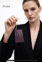 Purple Shk134 Faux Leather, Five Compartments, Heart-Shaped Card Holder and Bag Charm - 7