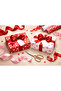 Heart-Shaped Gift Packaging Gelatin Set of 4 – 50X70 cm (2 Red + 2 White) - 4