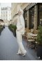 Women's Brooch Detailed Linen Fabric Oversize Shirt and Pants Two-Piece Set - 3