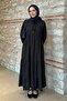 Lina Tasseled Black Dress - 3