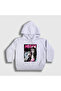 Unisex Kids White Cat Claw Megan Katseye Hooded Sweatshirt 596511Tt