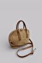 Alin Extra Light Soft Rope Genuine Leather Detailed Straw Women's Hand and Shoulder Bag - 4
