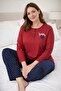 Wide Cut Women's Pajama Set 100% Cotton - 4