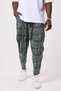 Unisex Street Style Printed Wrinkled Sports Baggy Trousers