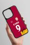 iPhone 14 Pro Compatible Mauro Icardi Signed Glass Licensed Phone Case with Jersey Piece - 3