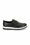 V26Ya-6780 Black Leather Casual Men's Comfort Shoes - 3