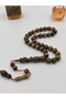 Artisanally Crafted Fragrant Pelesenk Wood Praying Beads 100 mm with Globe Cutting System - 5