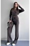 Snap Fastener Slim Cut Ella Knitwear Set - 3
