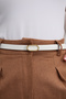 Leather Detail Finger Buckle Women's Pants, Dress, Jacket Belt
